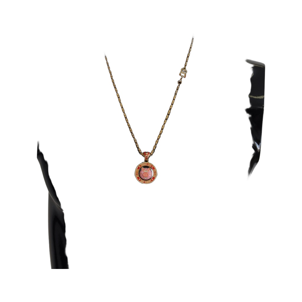 Elegant Gold Charm Chain Necklace