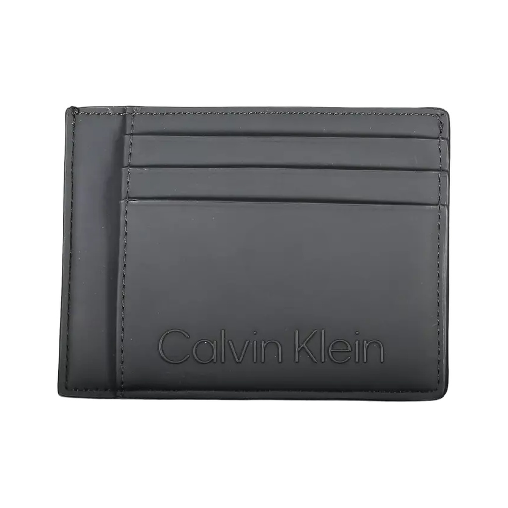 Black Polyester Men Wallet