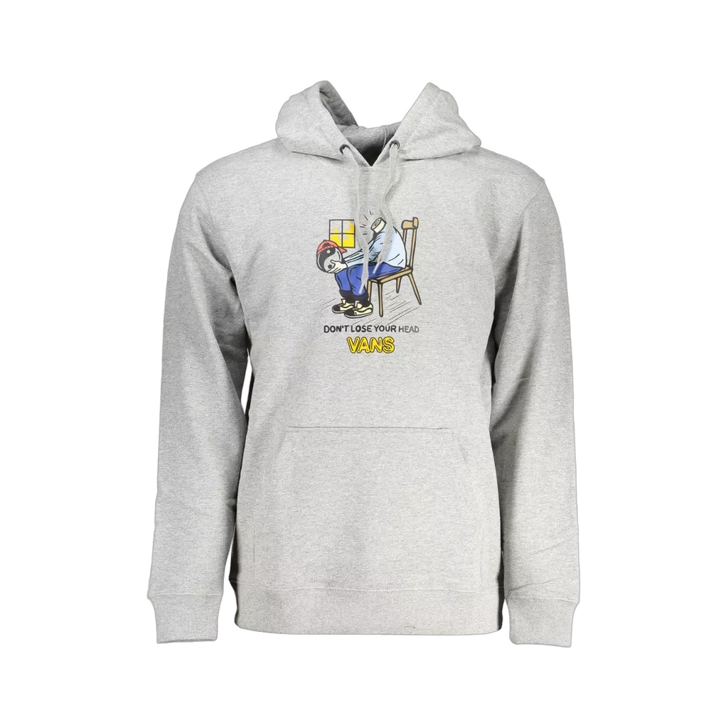 Gray Cotton Men Sweater