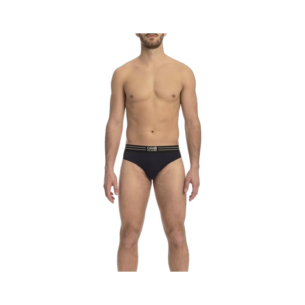 Blue Cotton Men's Underwear Tri-Pack