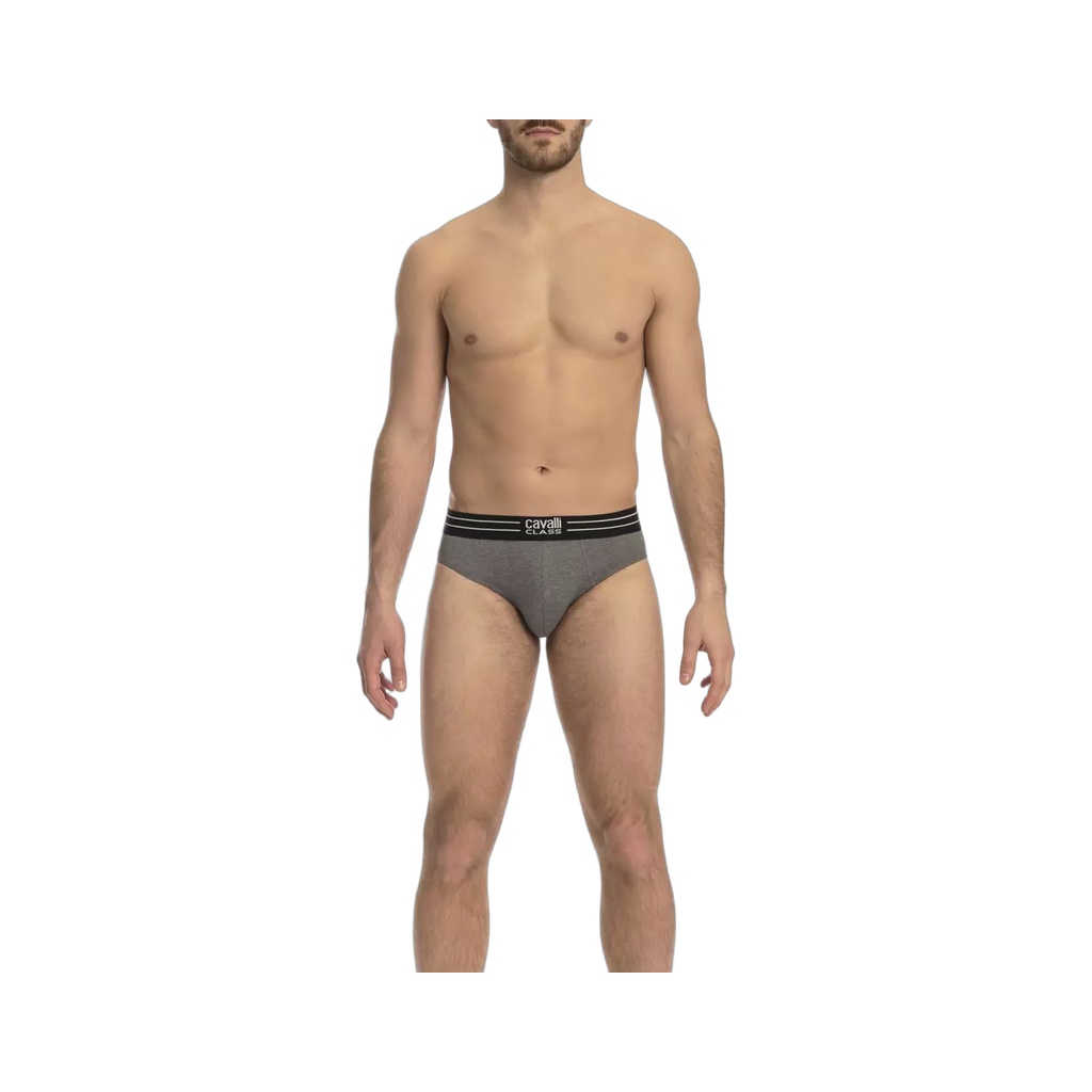 Gray Cotton Men's Underwear Pack