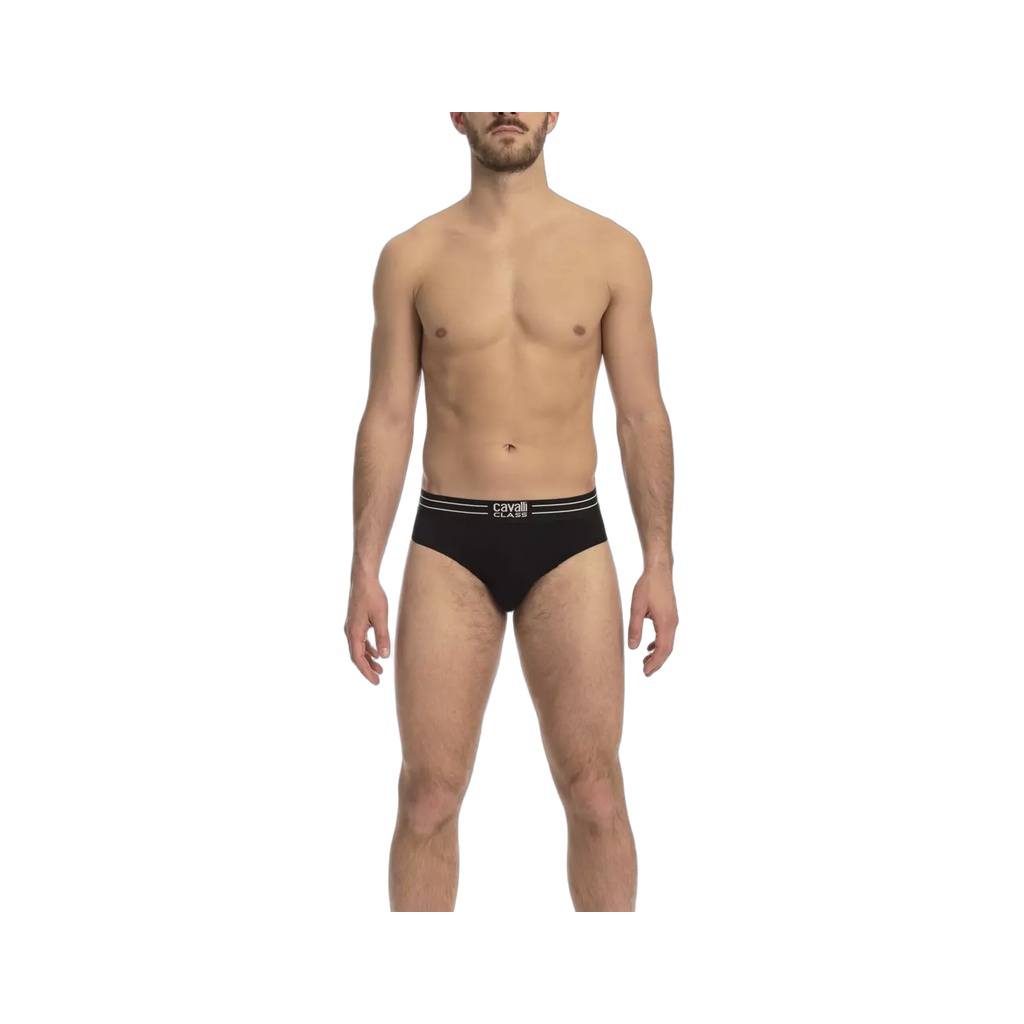 Black Cotton Men's Underwear Trio Pack