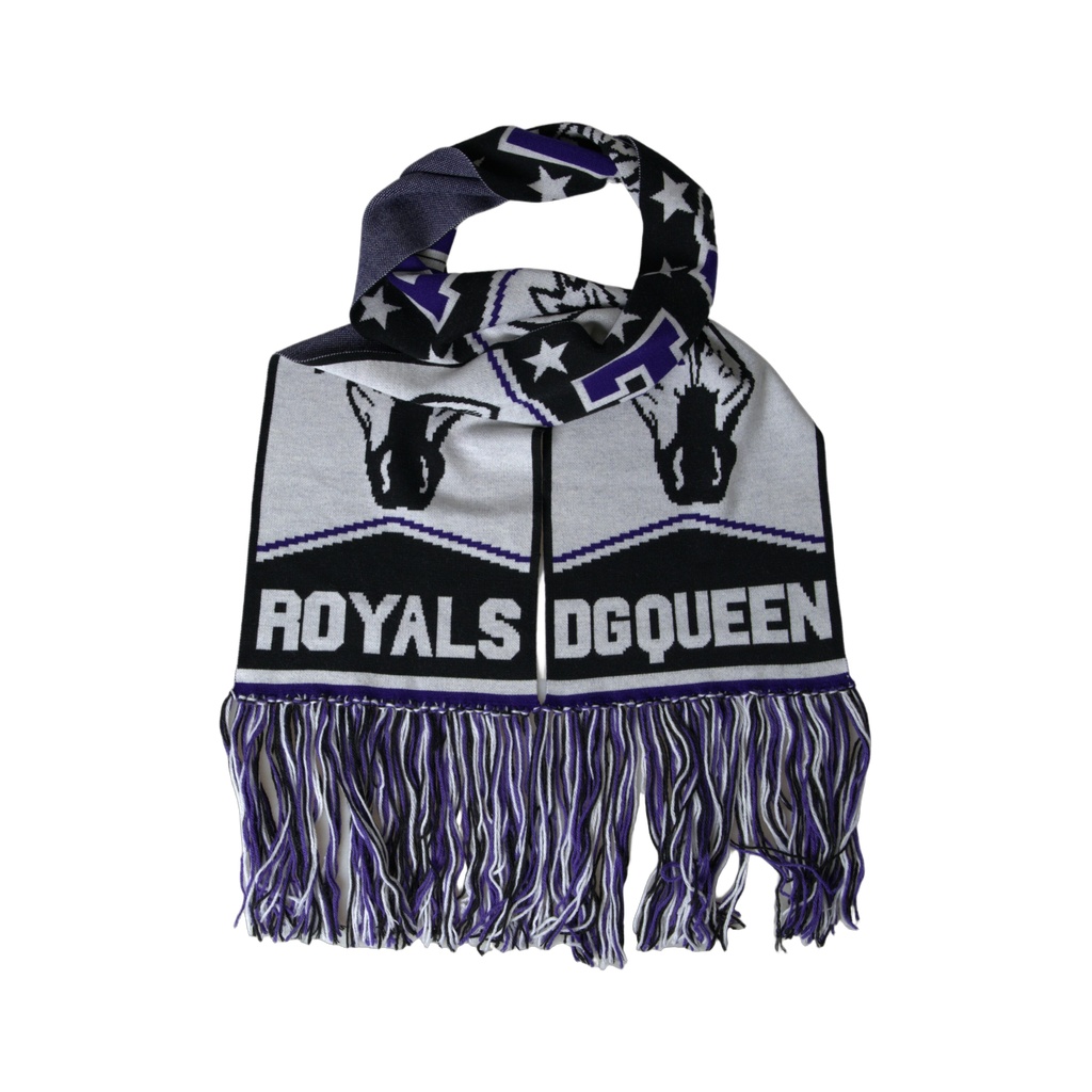 Multicolor Wool DG Queen Wrap Fringe Scarf