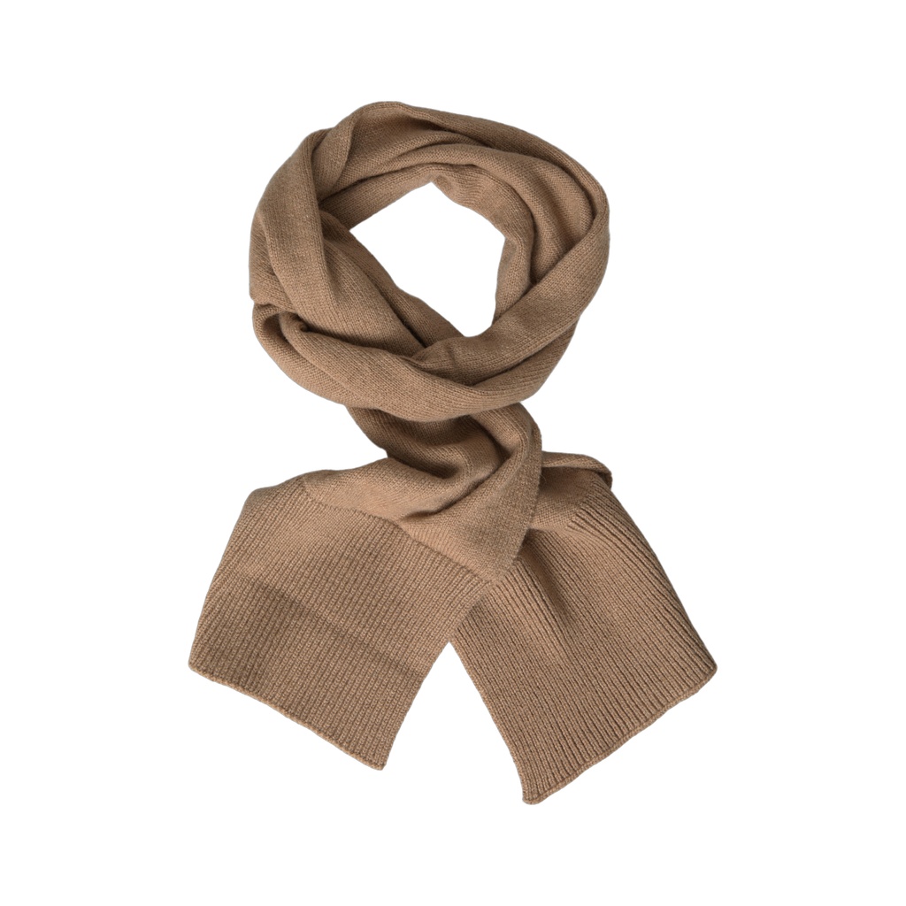 Brown Knitted Camel Wrap Shawl Foulard Scarf