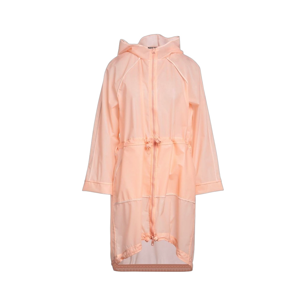 Powder Pink Long Waterproof Jacket