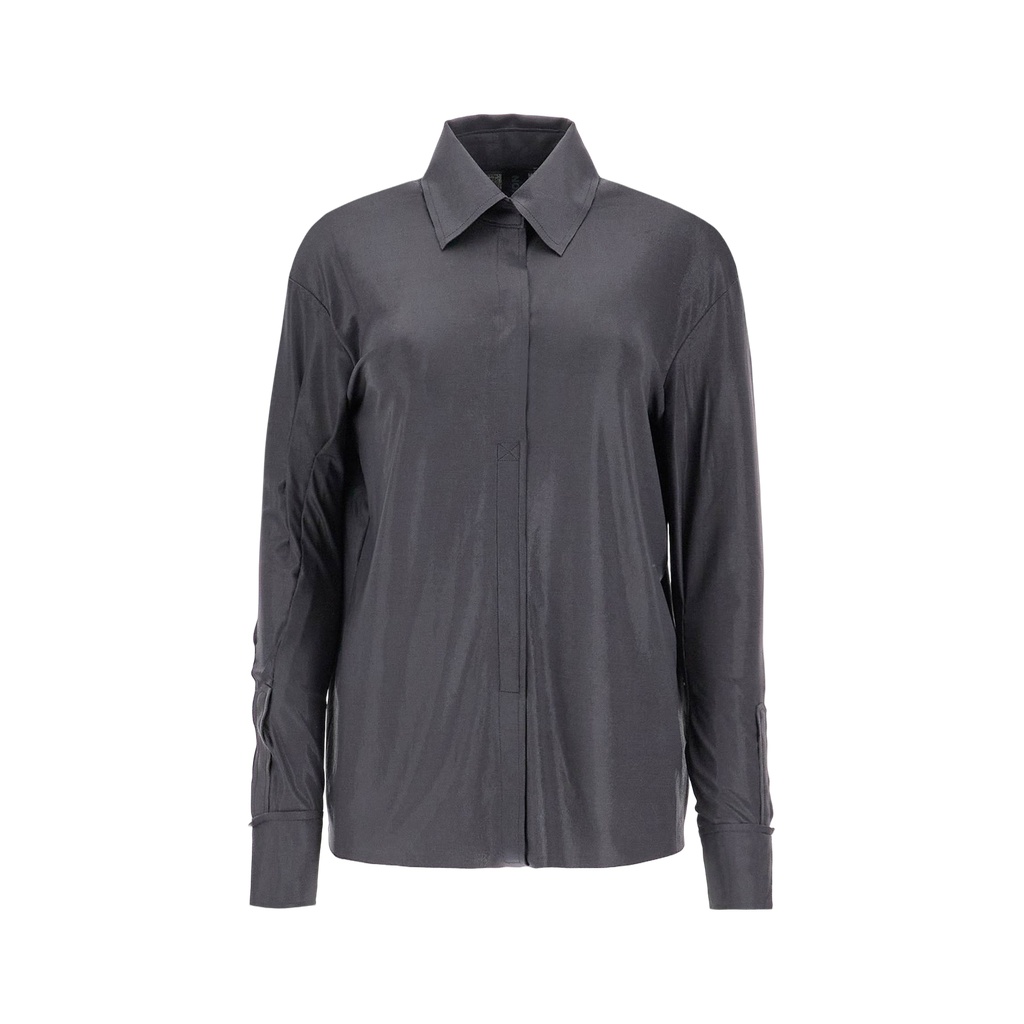 fluid jersey lamã© nk blouse