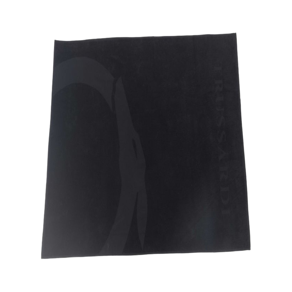 Black Cotton Men Beach Towel