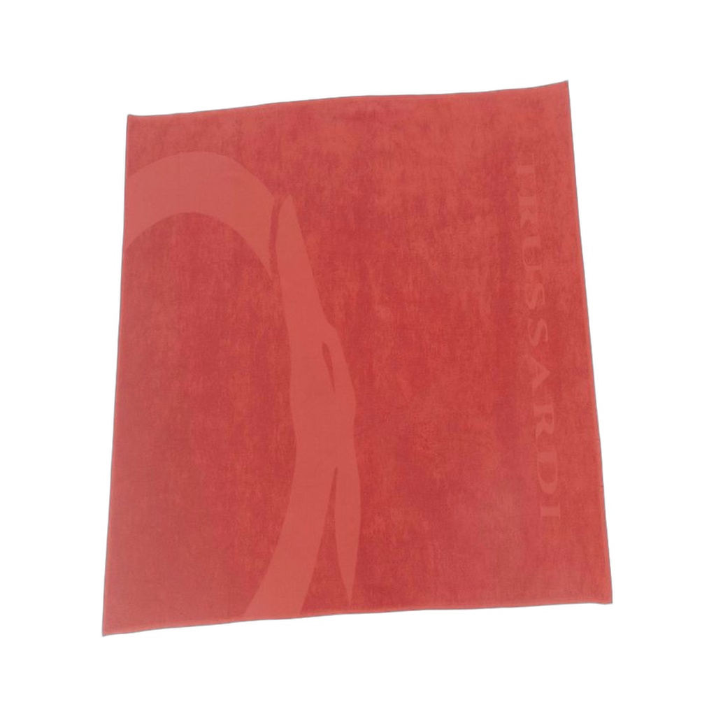 Red Cotton Men Beach Towel