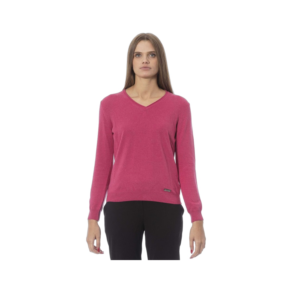 Fuchsia Cashmere Women Sweater