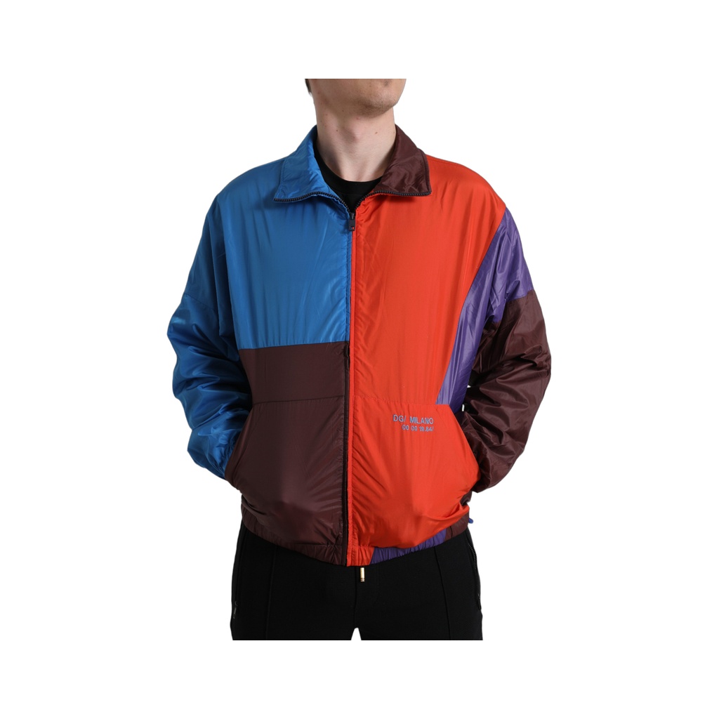 Multicolor Color Windbreaker Jacket