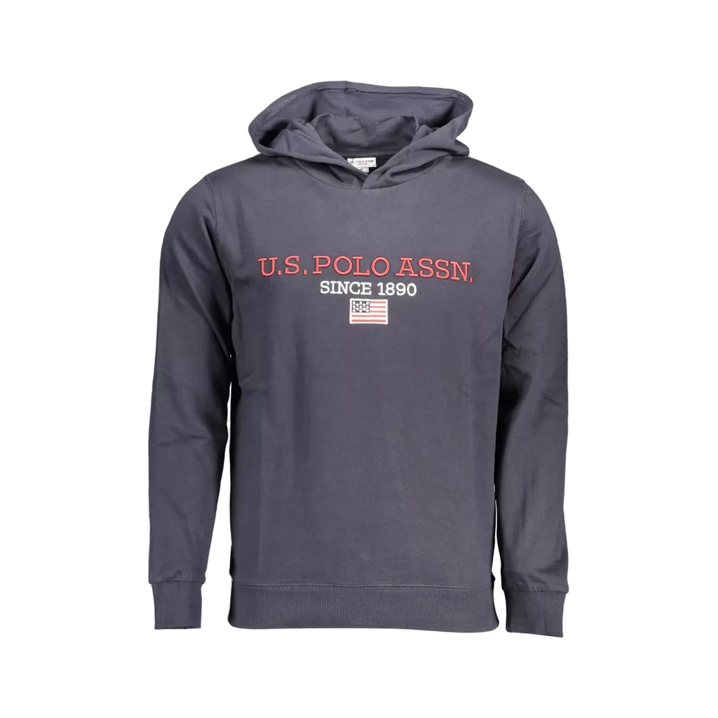 Blue Cotton Men Sweater