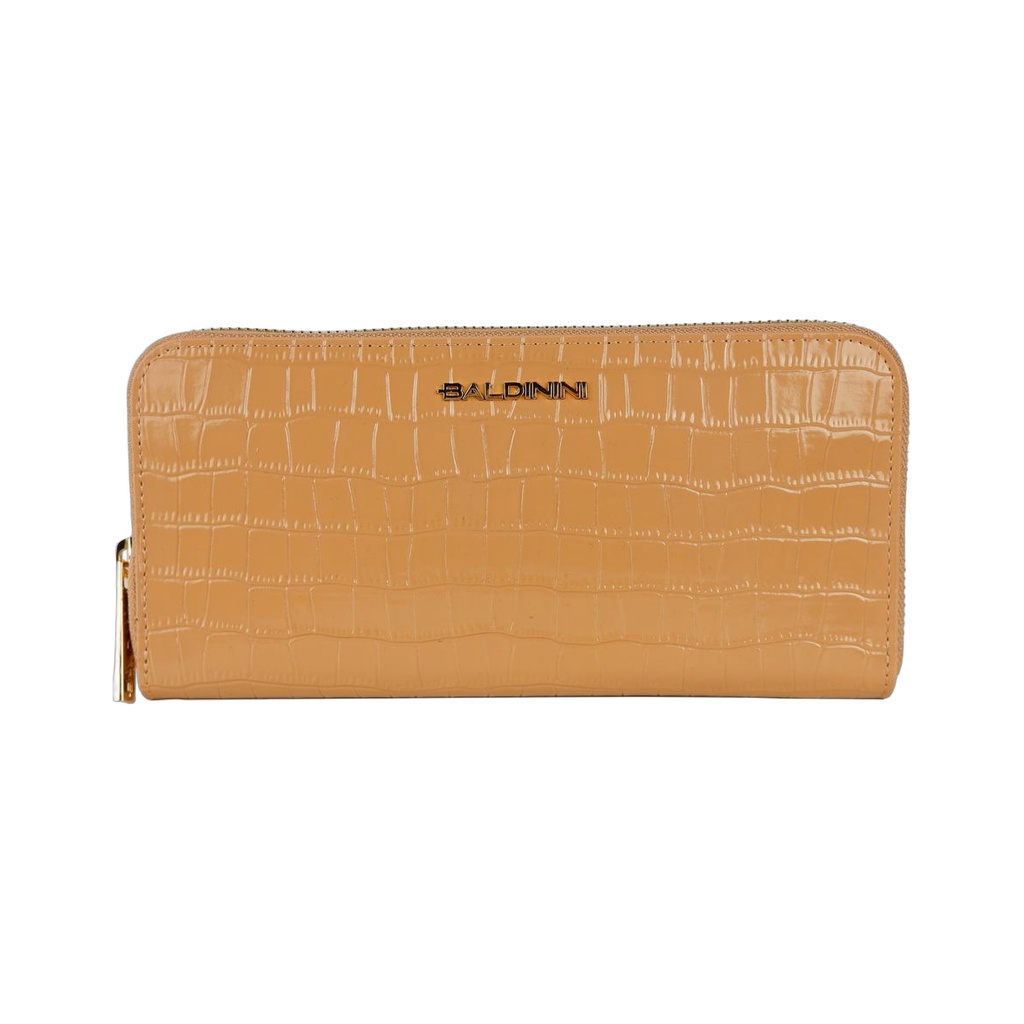 Elegant Croco Print Leather Wallet