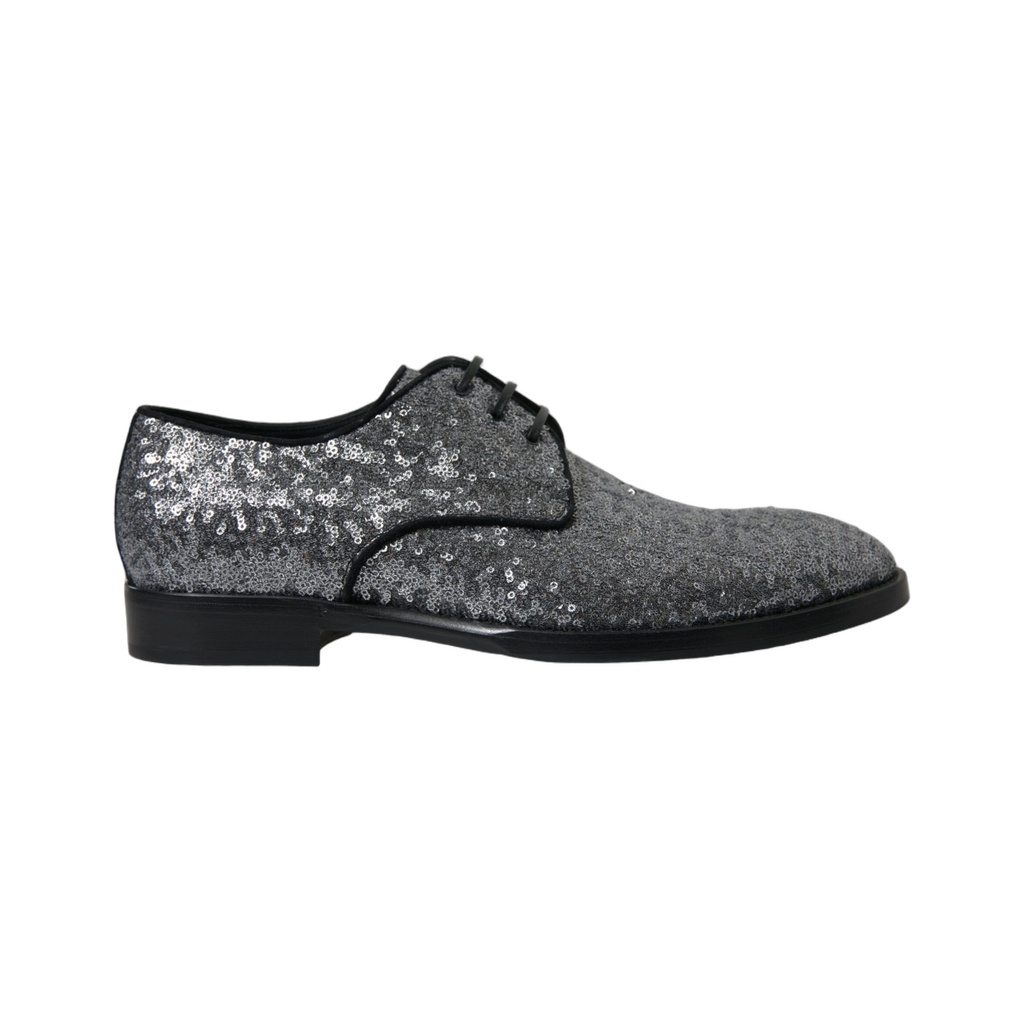 Exquisite Sequined Derby Dress Shoes