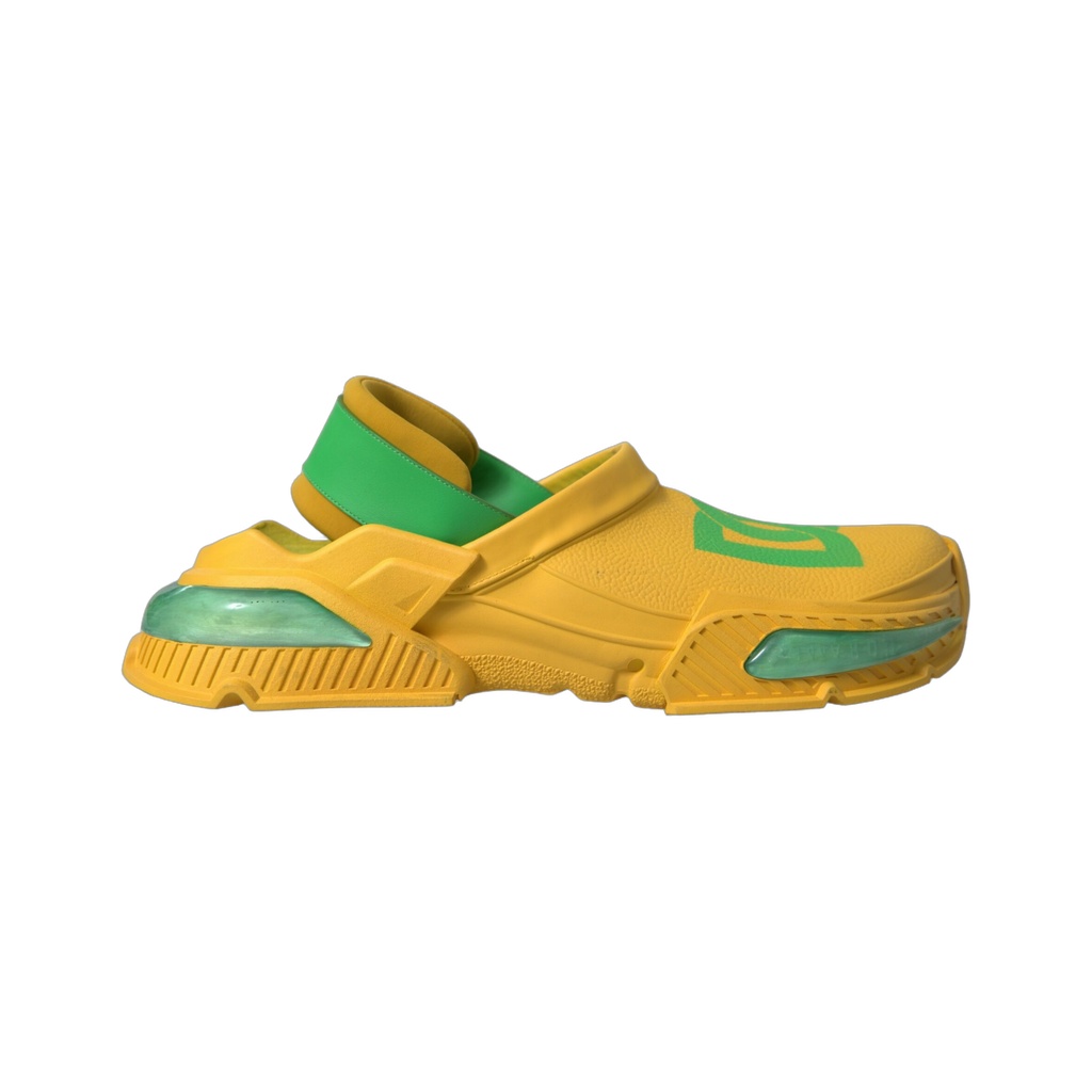 Yellow Green Rubber Clogs Men Slippers Men Shoes