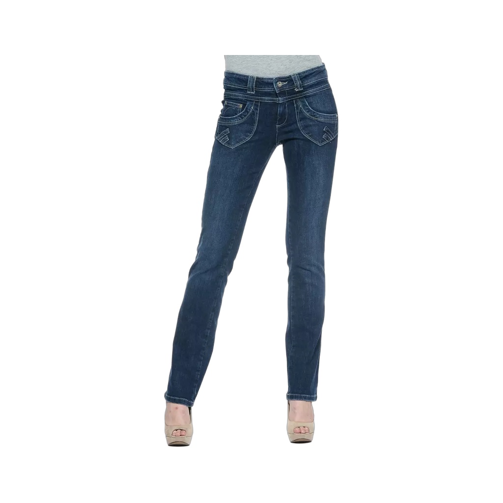 Blue Cotton Women's Jeans