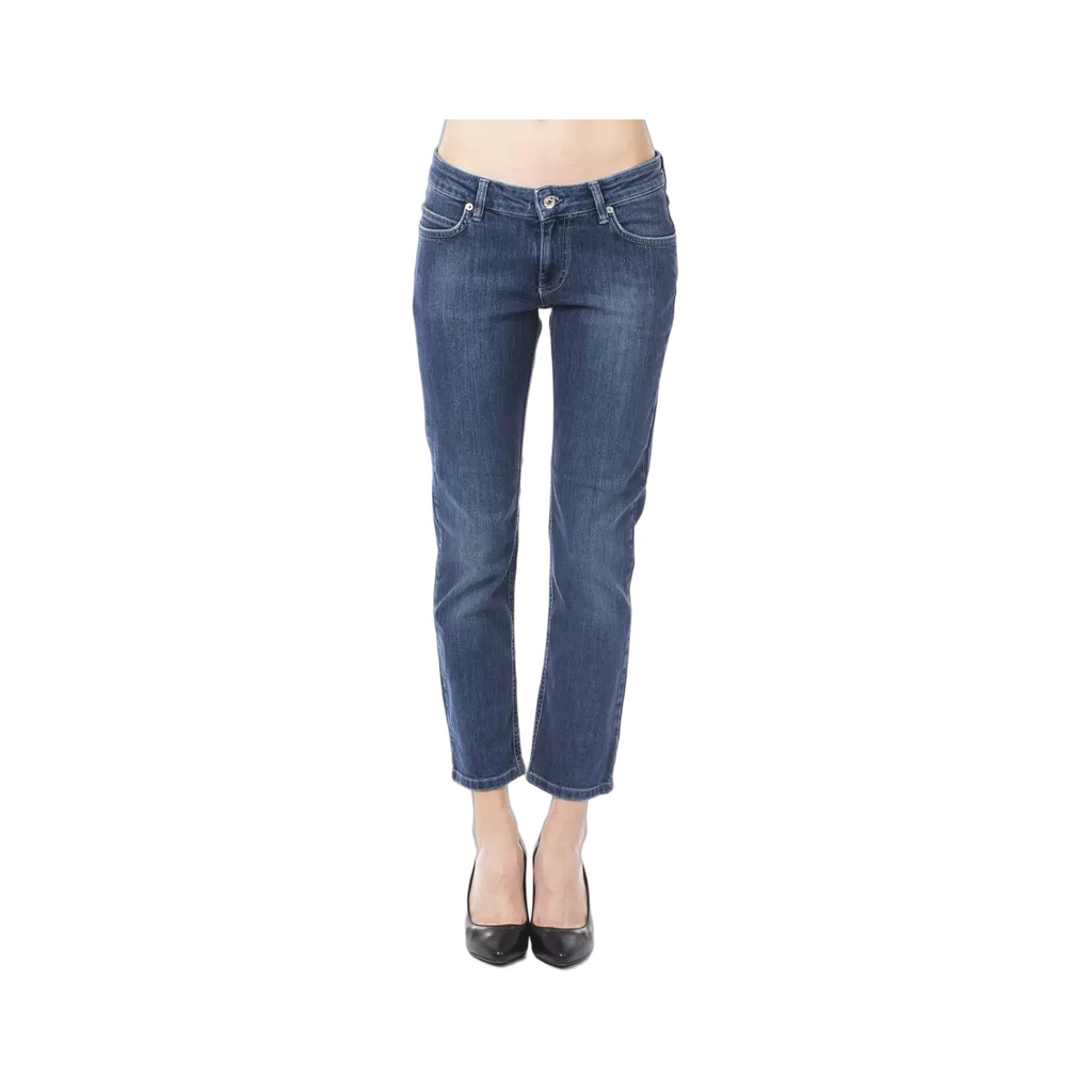 Light Blue Cotton Women Jeans