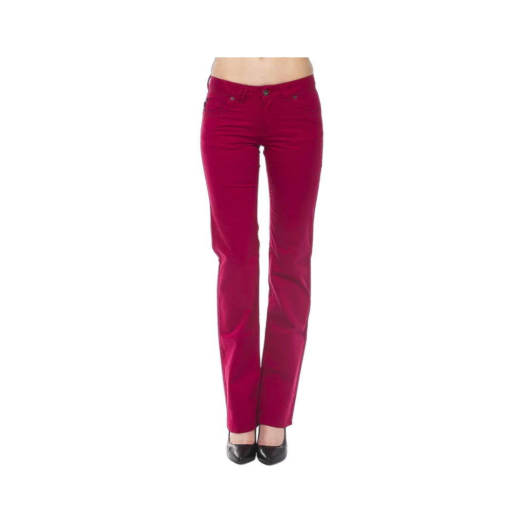 Red Cotton Women Pants