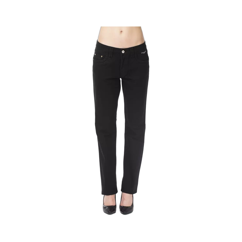 Black Cotton Women's Pant