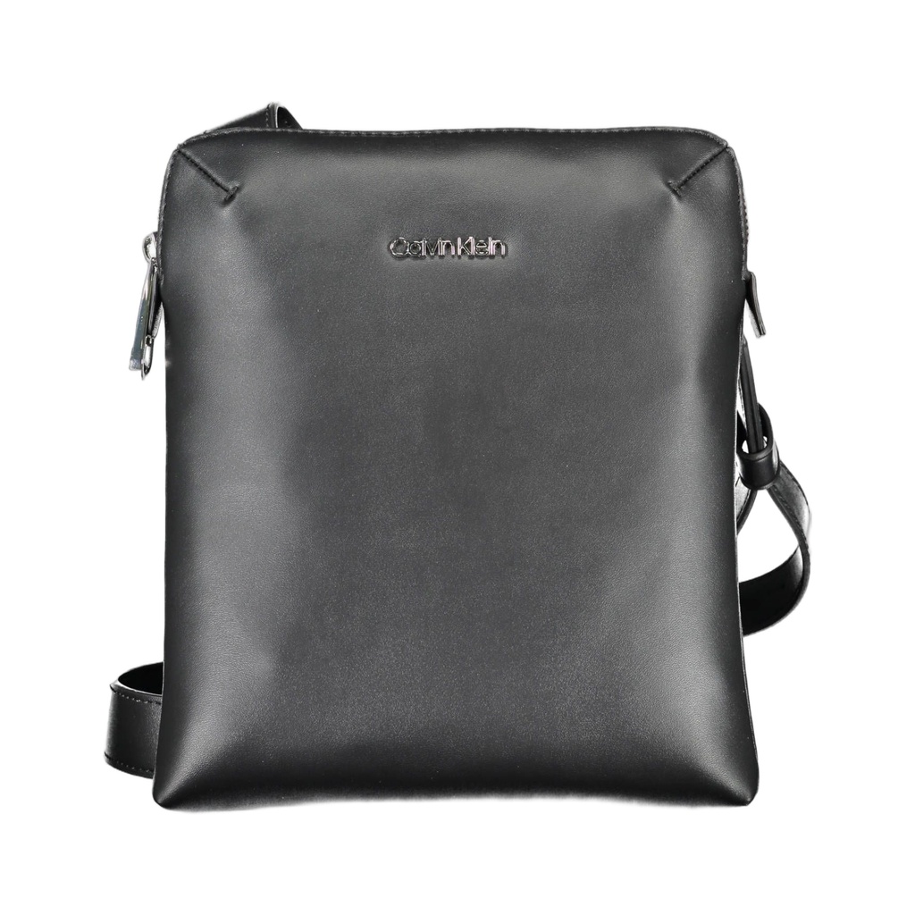Black Polyester Men Shoulder Bag