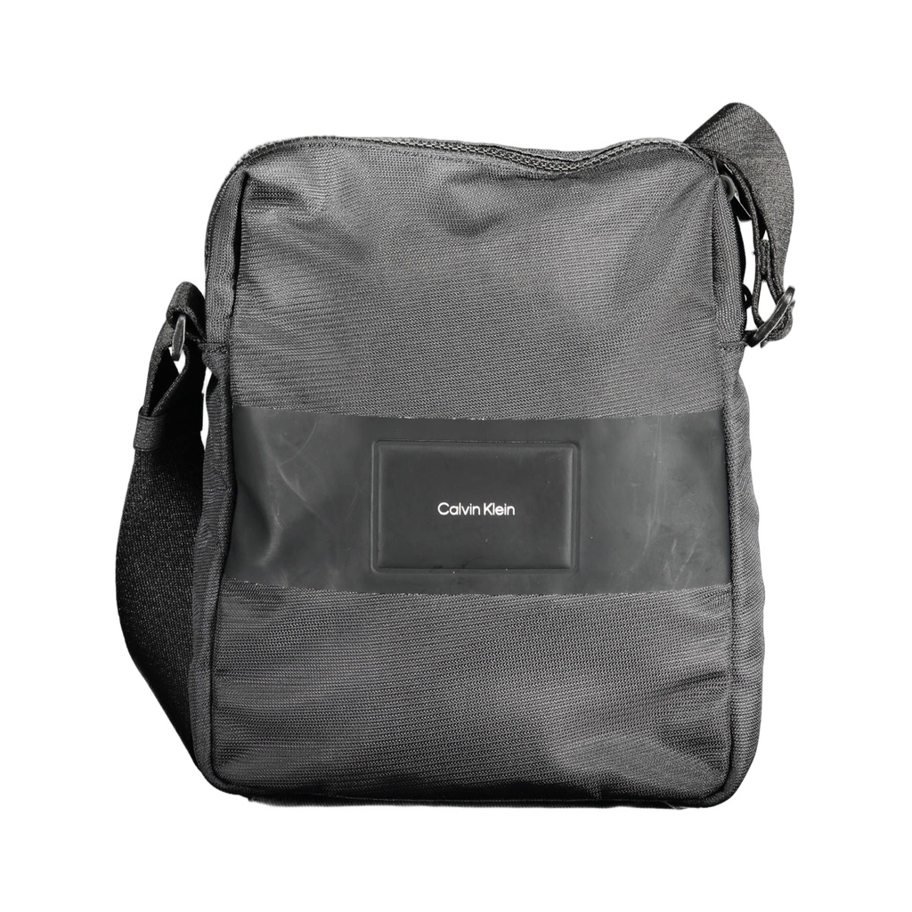Black Polyester Men Shoulder Bag