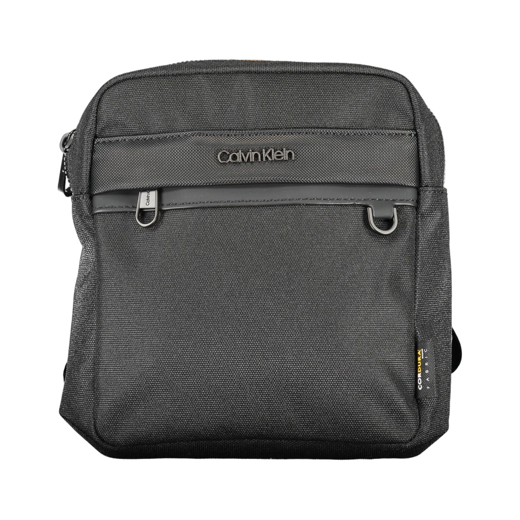 Black Polyester Men Shoulder Bag