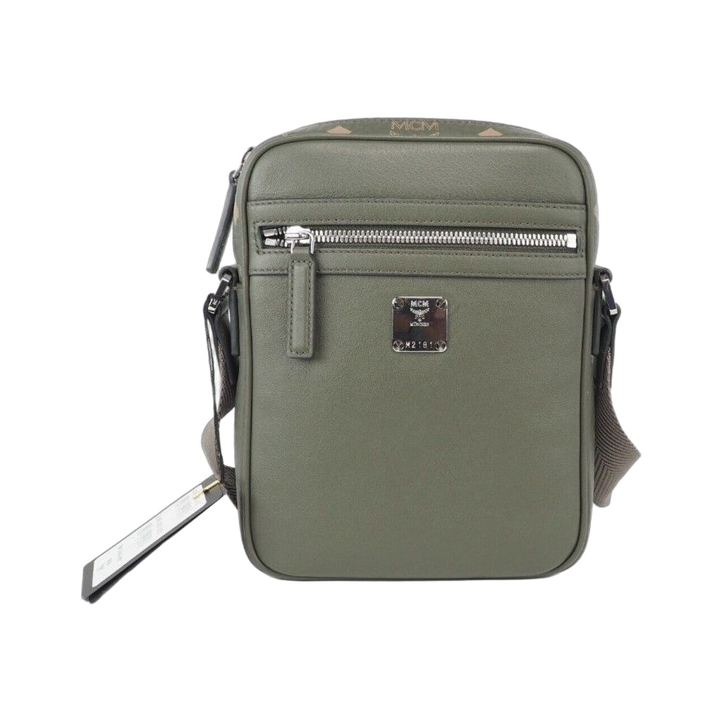 Klassik Mini Sea Turtle Visetos Mixed Leather Multifunction Crossbody Bag Green