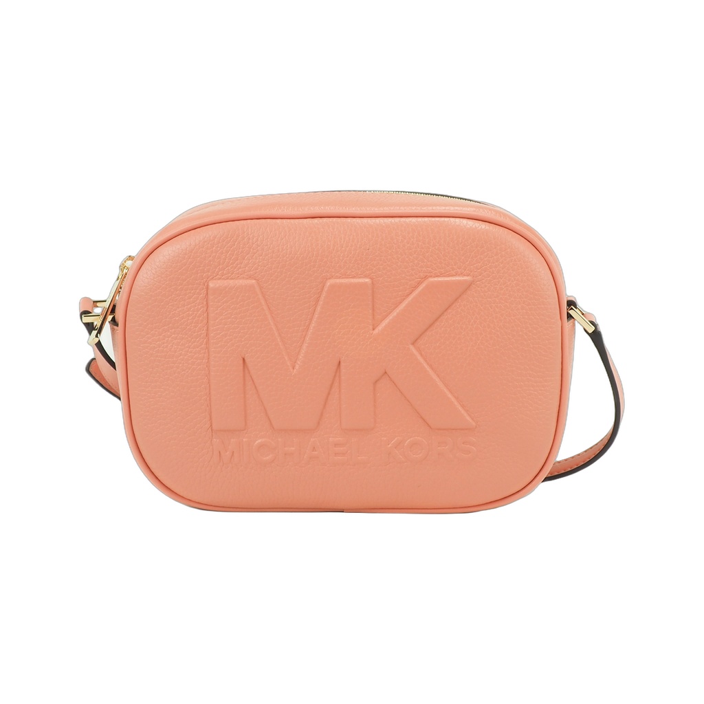 Jet Set Travel Medium Sherbert Leather Oval Camera Crossbody Bag