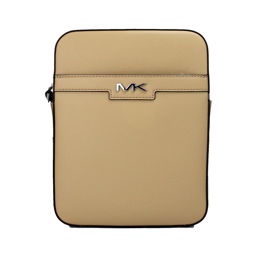 Cooper Medium Camel Crossgrain Leather Flight Crossbody Bag