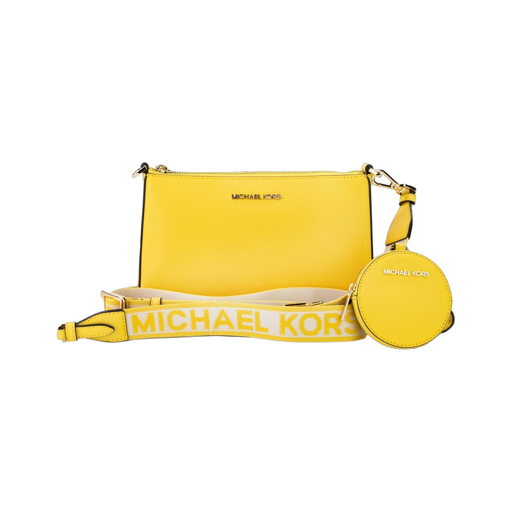 Jet Set Daffodil Vegan Crossbody Tech Attachment Bag Purse