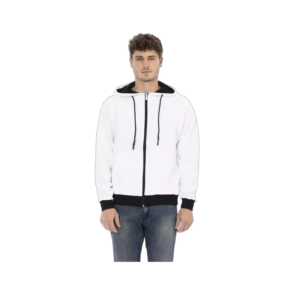 White Cotton Men's Hoodie