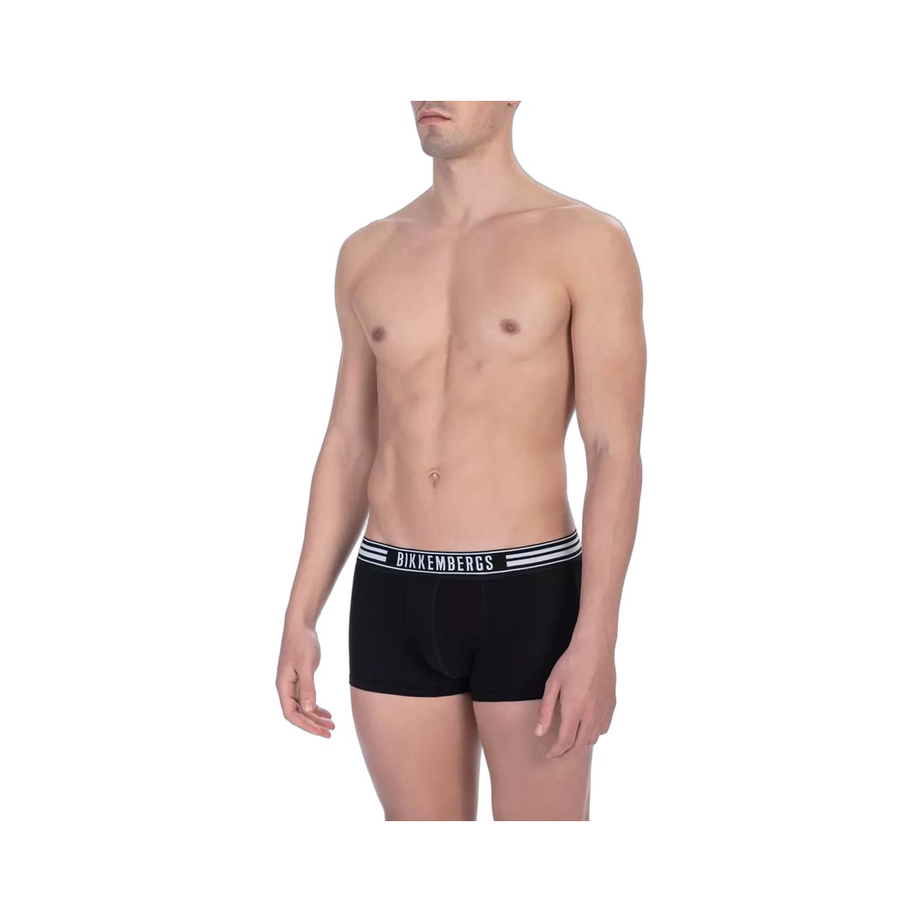 Black Cotton Men Trunk Twin Pack