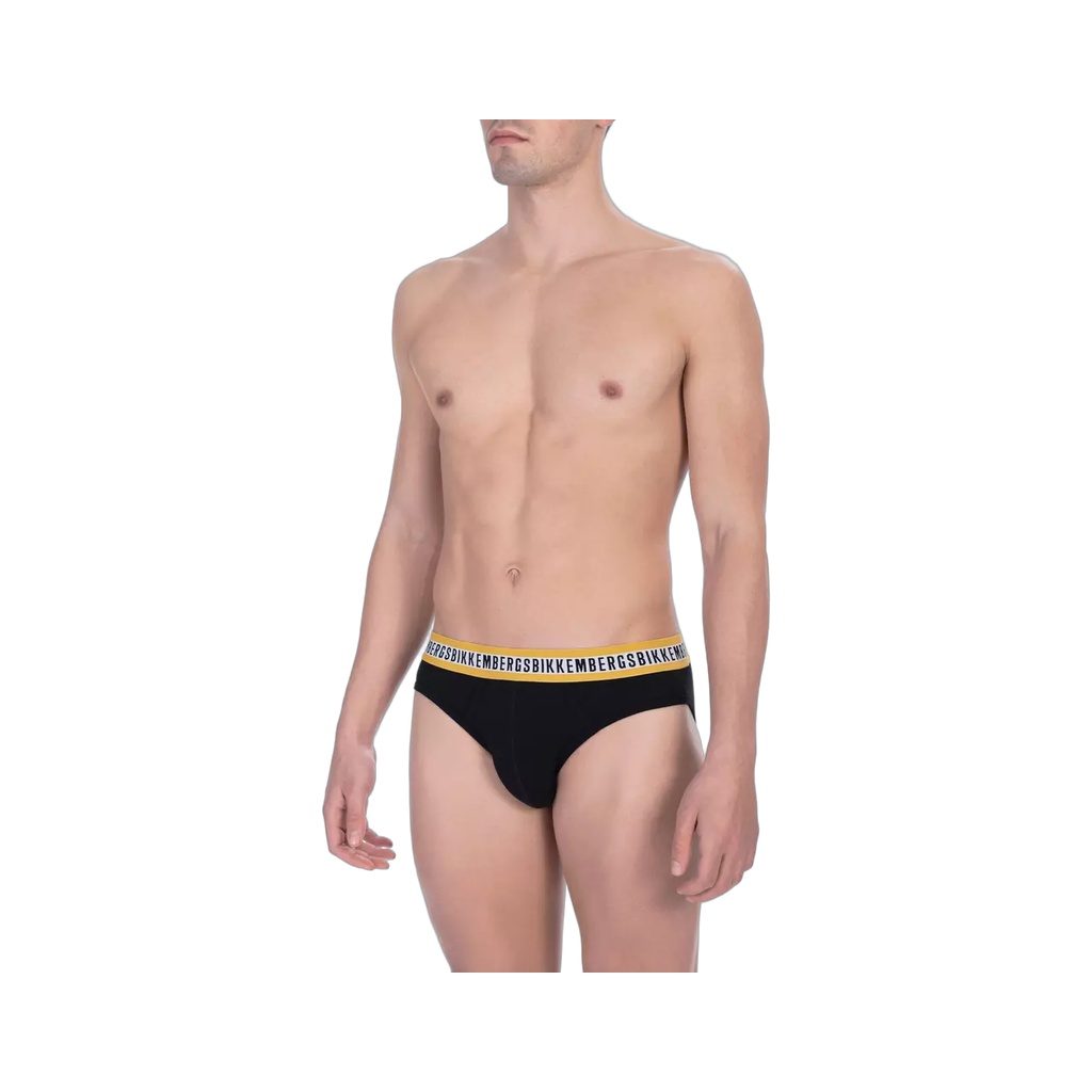 Black Cotton Men Brief