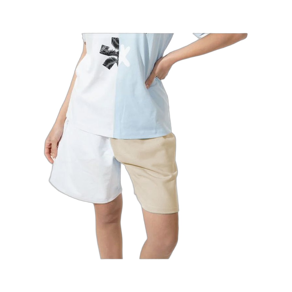 Chic Two-Tone Logo Shorts