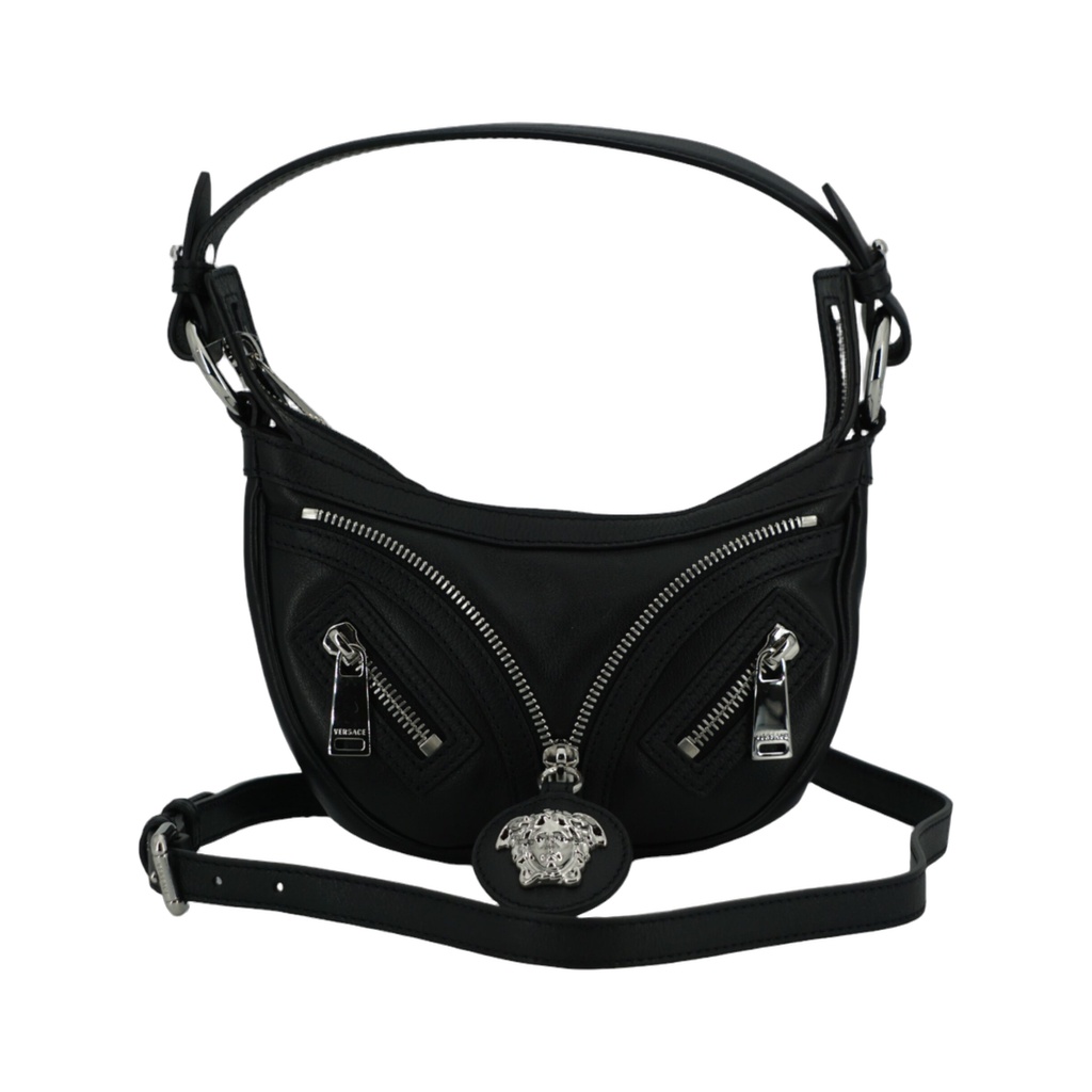 Elegant Black Mini Hobo Shoulder Bag