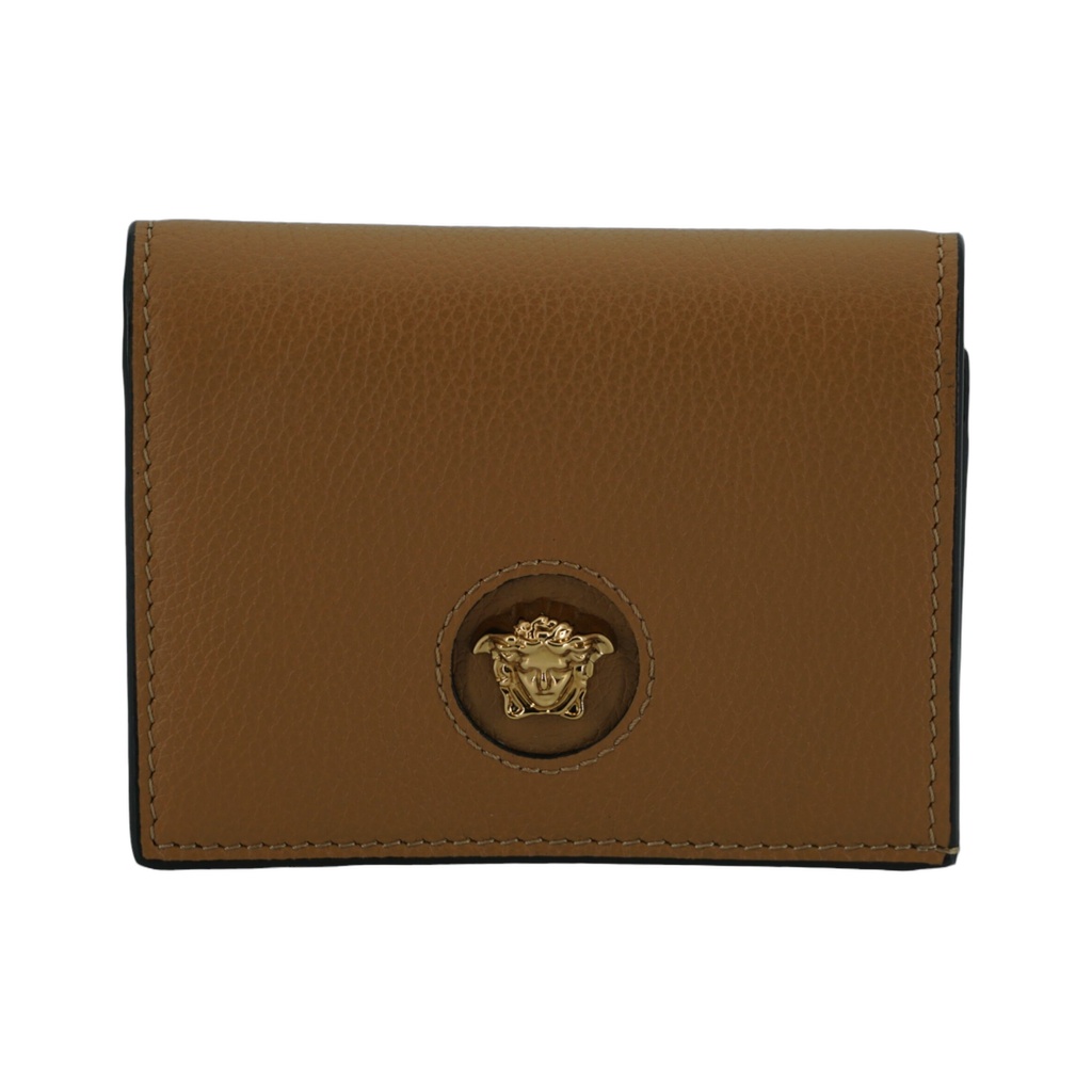 Elegant Compact Leather Wallet in Brown