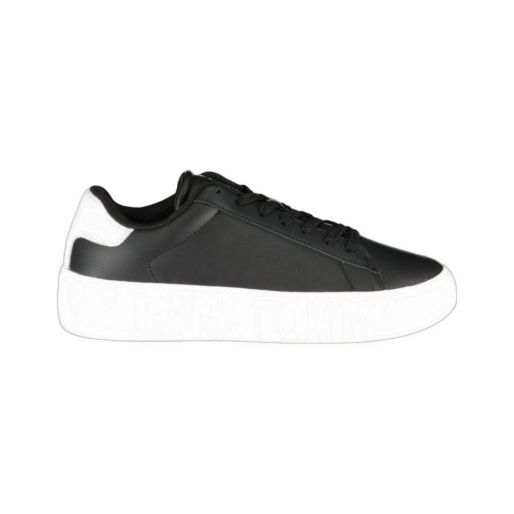 Black Polyethylene Men Sneaker