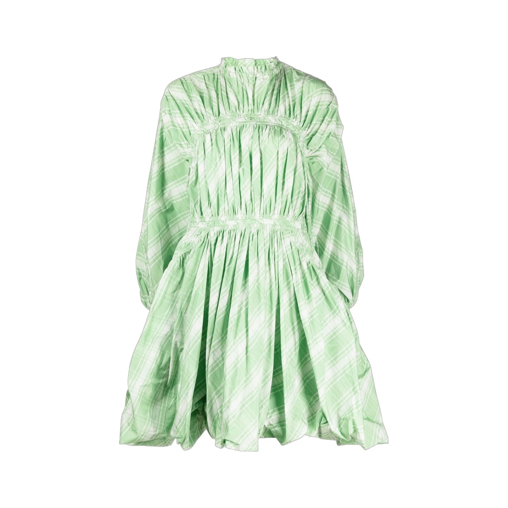 Plaid-check Pattern Minidress