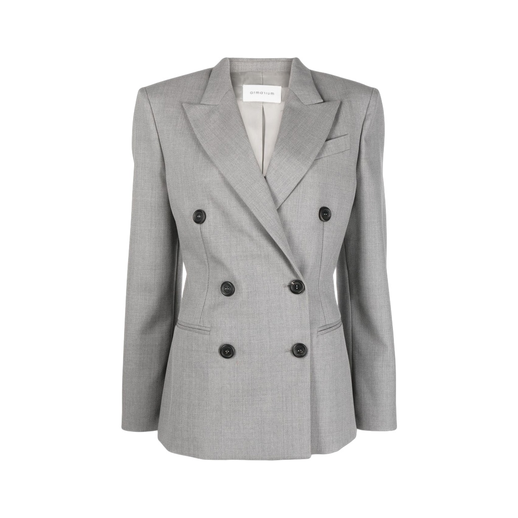 Notched lapels Double-Breasted Blazer