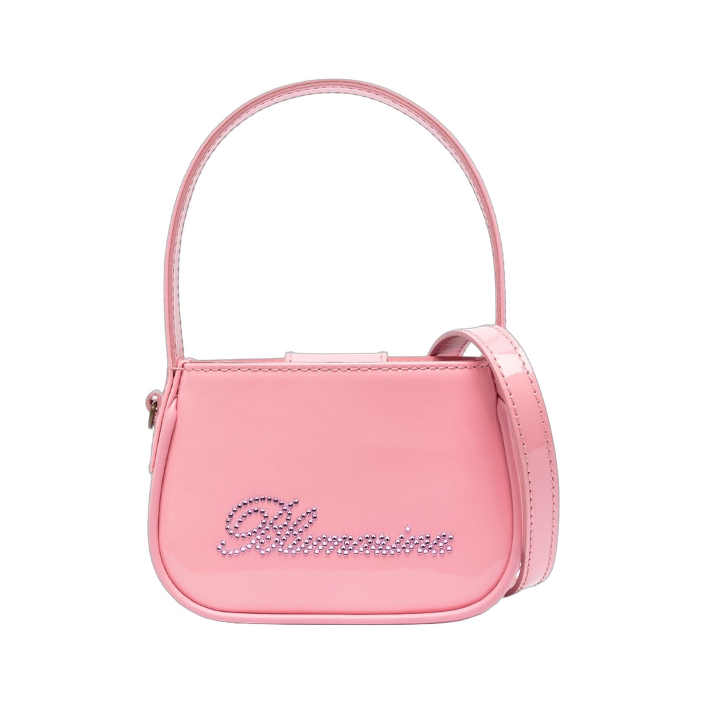 Crystal-Embellished Logo Shoulder Bag