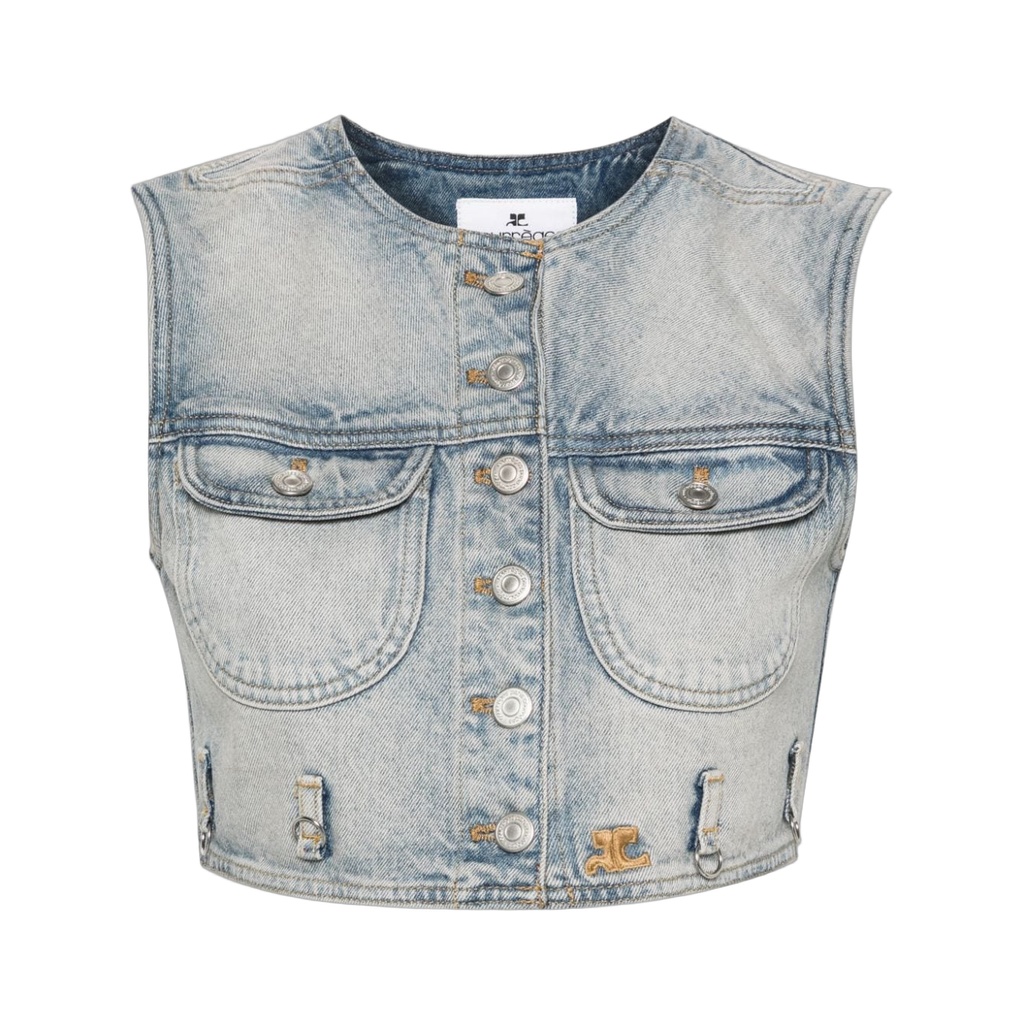 COURREGES PRE Sweaters Clear Blue