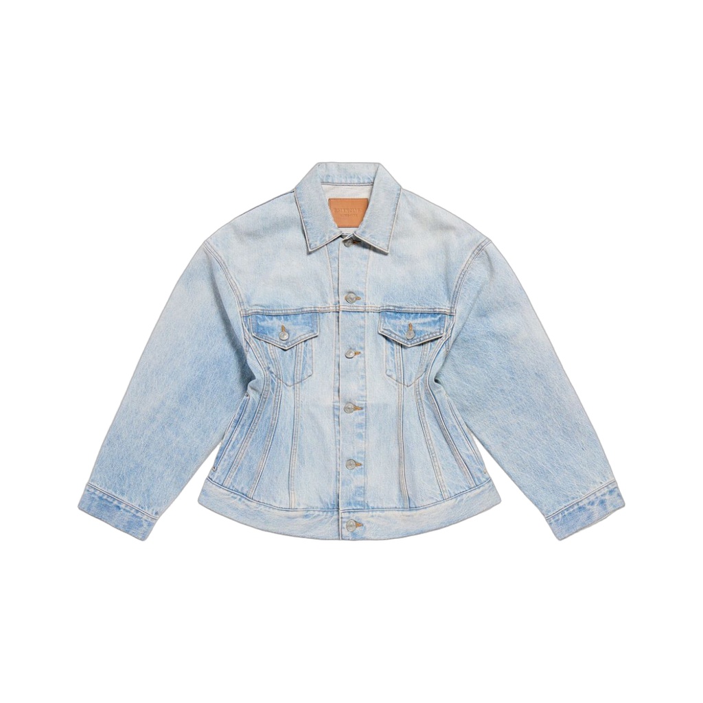 Balenciaga Coats Clear Blue