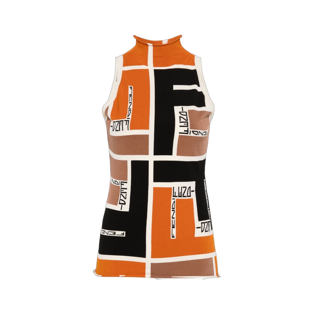 Fendi Top Orange