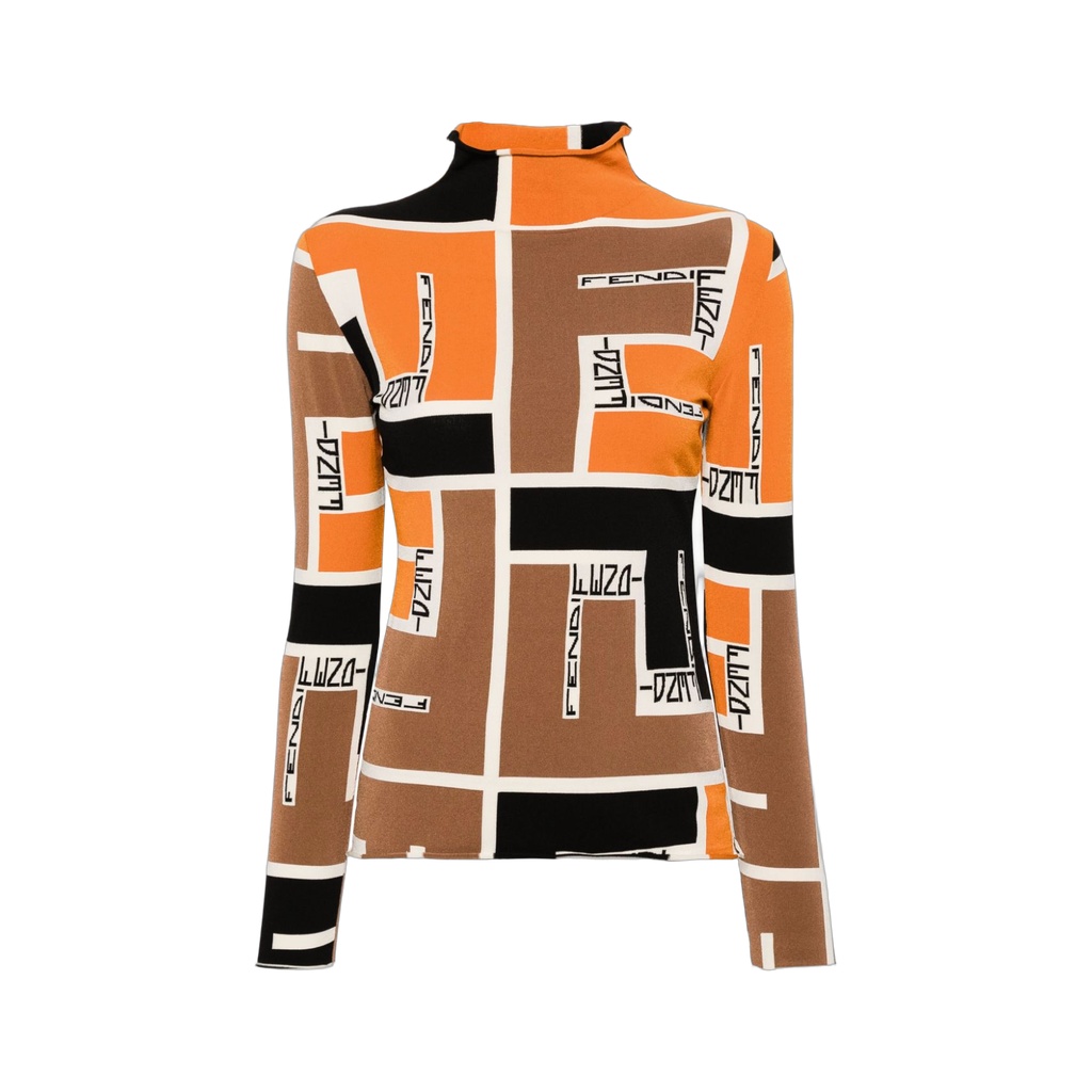 Fendi Sweaters Orange