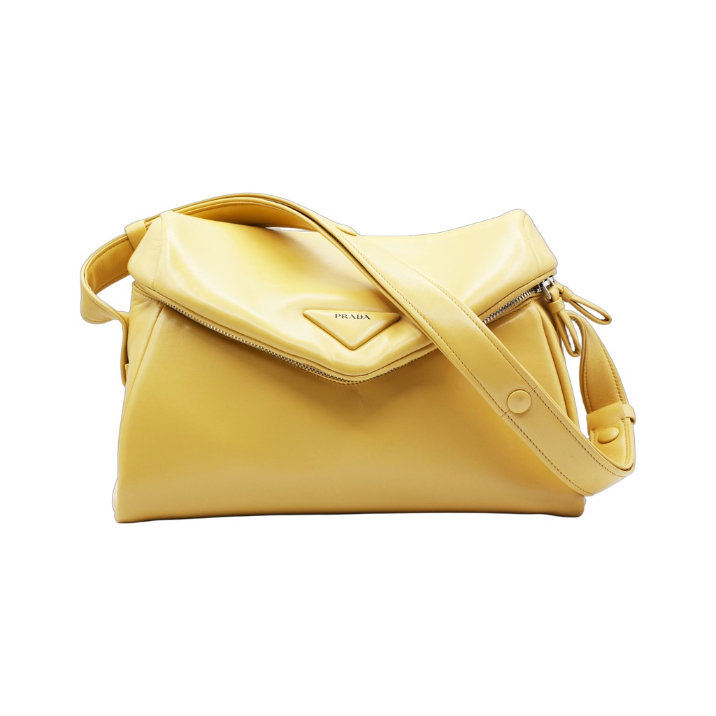 Padded Nappa Leather Prada Signaux Shoulder Bag