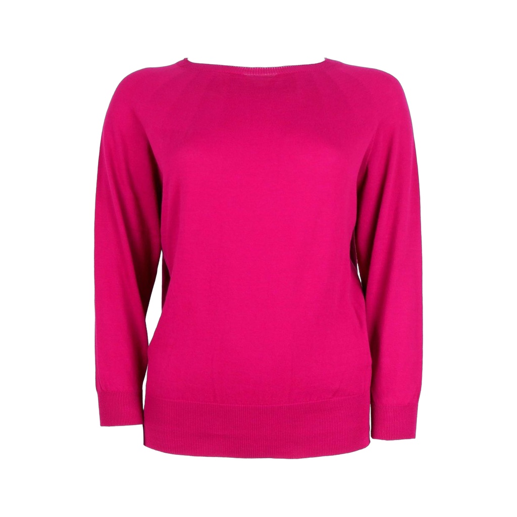 Fuchsia Cotton Sweater