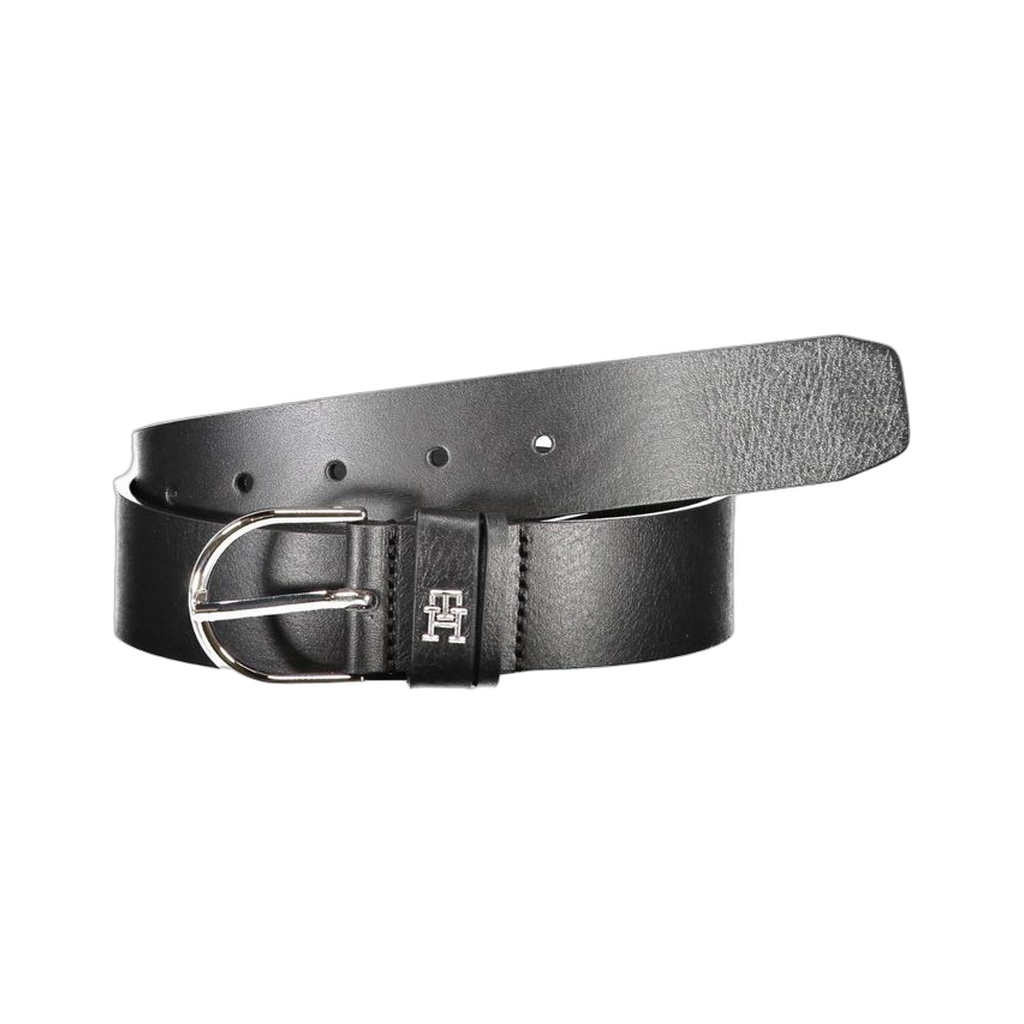 Black Leather Women Belt
