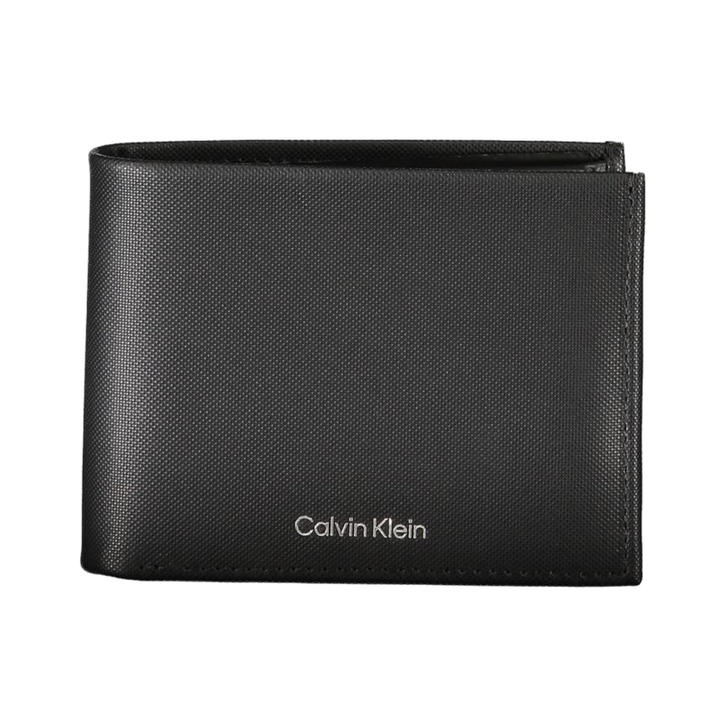 Elegant Black Leather Wallet with RFID Blocking