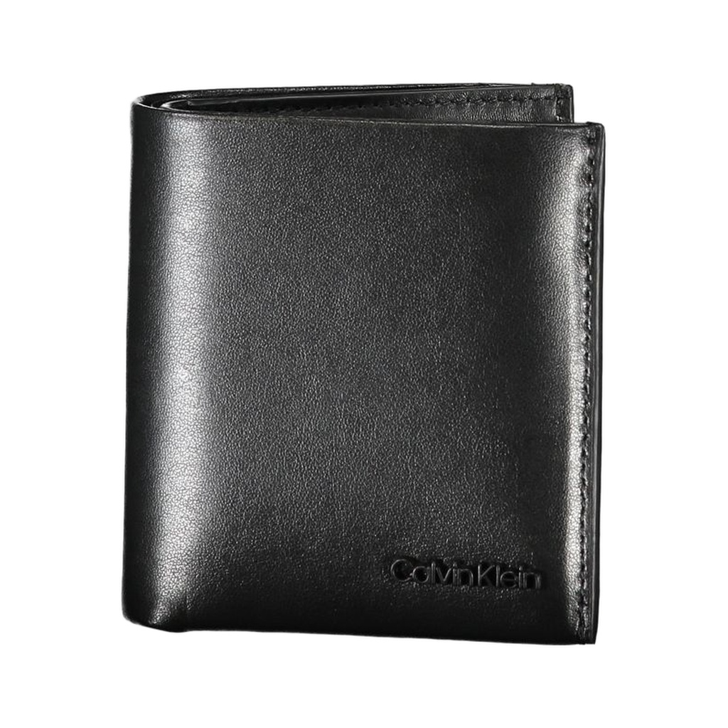 Sleek Black Leather RFID Wallet