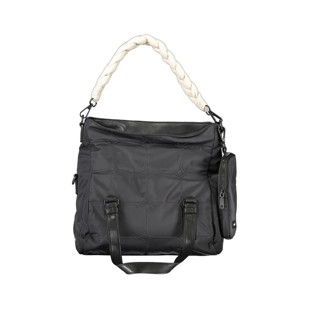 Black Polyester Handbag