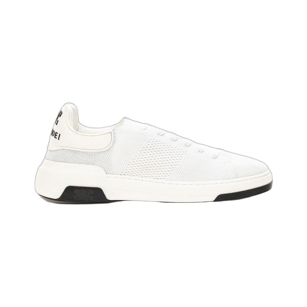 Elegant White Leather Sneakers